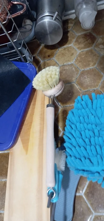 Brosse vaisselle bois et sisal – format au choix photo review