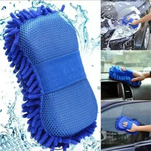 Gant lavage voiture microfibre chenille